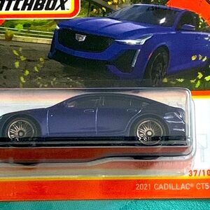 Matchbox 2021 Cadillac CTS-V Diecast Car Blue
